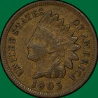 1905 Indian Head Cent Choice Very Fine VF+/XF Coin #39562