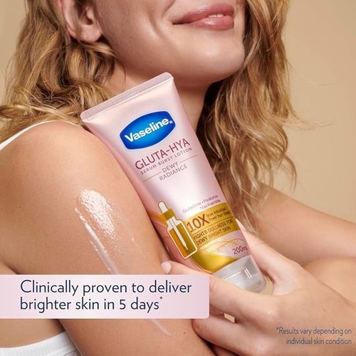 Vaseline Gluta-hya Serum Burst Body Lotion For Dewy Bright Skin Dewy Radiance - Picture 3 of 7