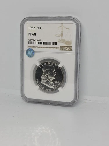 1962 50C NGC PF 68 Franklin Half Dollar - LOOKS AMAZING!  Free Shipping