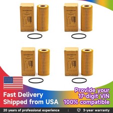 4X Filtro de aceite genuino 3 EA888 06L115562 para VW Jetta Tiguan Golf Atlas 1.8T 2.0T