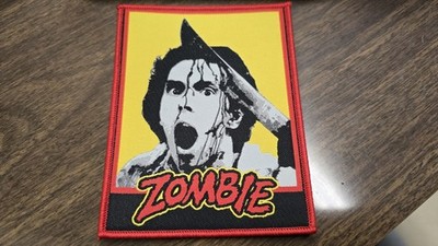 Zombie WOVEN PATCH [Movie Blu Ray Night Dawn Of The Living Dead Shirt Poster Art