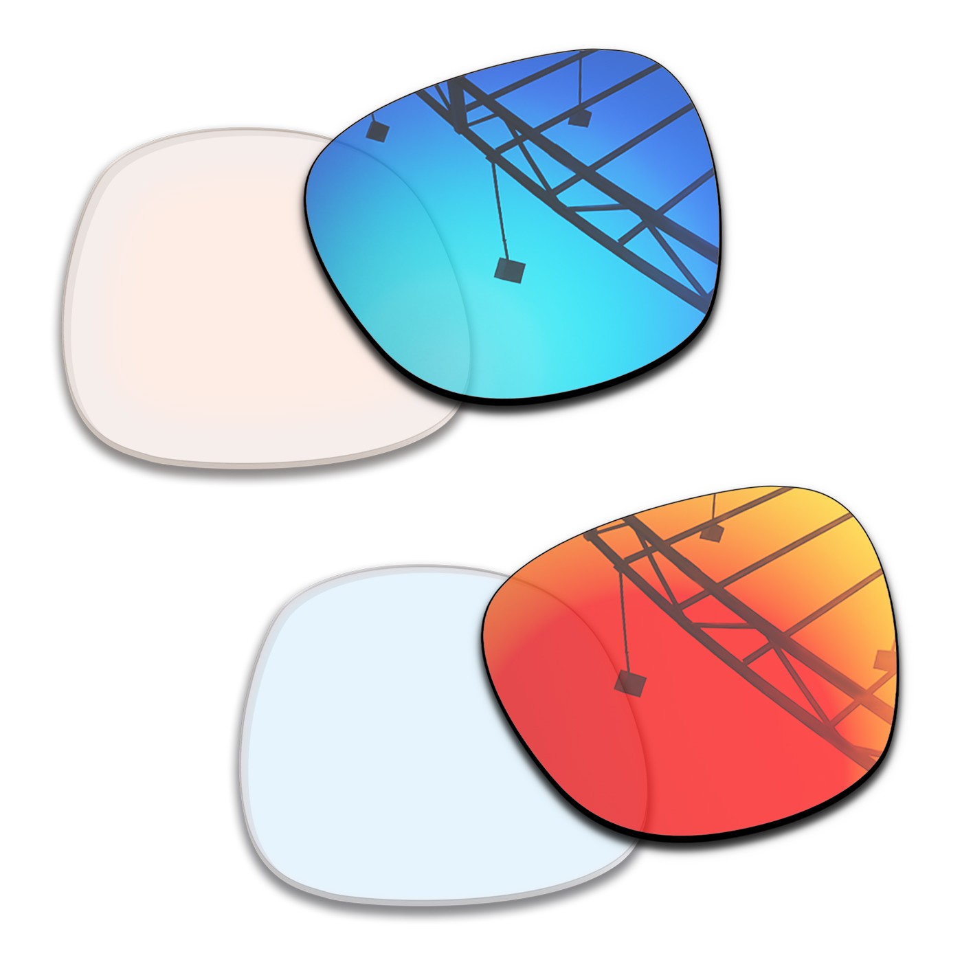 Photochromic Clear to Blue + Photochromic Clear to Red