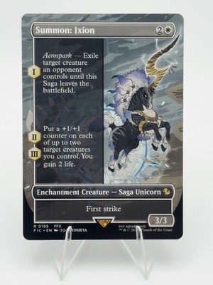 Summon: Ixion (Borderless) R Commander: FINAL FANTASY Normal 195 MTG NM