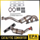 For BMW X5 2001-2006 3.0L Manifold Catalytic Converters Front and Rear 2 PIECES
