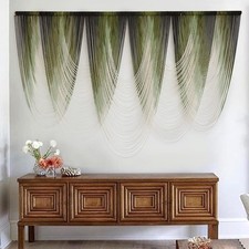 Macrame Wall Hanging Dip-Dyed Large Macrame Wall Decor Yarn Tapestry 57 W x 4...