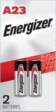 Energizer A23 Battery 12Volt 23AE 21/23 GP23 23A 23GA MN21 2 Pack Sealed