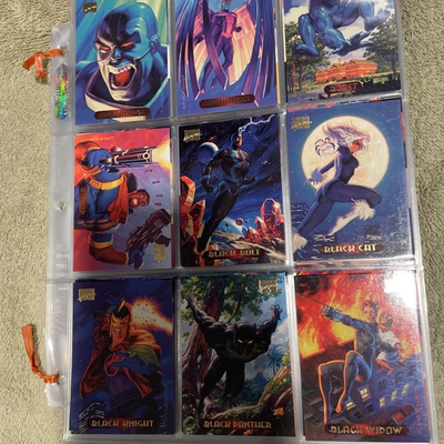 #ad #ad 1994 Marvel Masterpieces Base Set 140 10 Holofoil 9 Power Blast $150.00