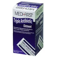 Medi-First 22335 Triple Antibiotic Ointment, Topical, .5 Gram Individually