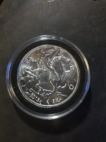 2013  1 Oz .999 Silver Pegasus / Freedom Modern Ancients BU in Capsule
