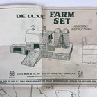 Marx Deluxe Farm Set Assembly Instruction Sheet P-1120 Vtg 1959-1960