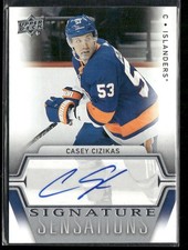 2019-20 Upper Deck Casey Cizikas Signature Sensations Auto #SS-CC Islanders