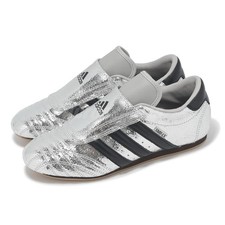 adidas Taekwondo W Silver Metallic Core Black Gum Women Casual Shoes JH9664
