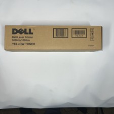 Genuine Dell 3100cn Laser Printer Toner Cartridge Yellow New In Box