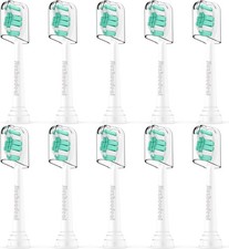 Replacement Toothbrush Heads Compatible 10 Count Pack of 1 , 10 Pack White