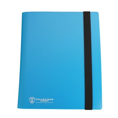 9 Pocket Binder hellblau mit Gummiband Trading Card Album / Sammelkarten Ordner