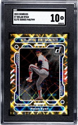 2023 Donruss #E7 Nolan Ryan SGC 10 Gem Mint Elite Series /999