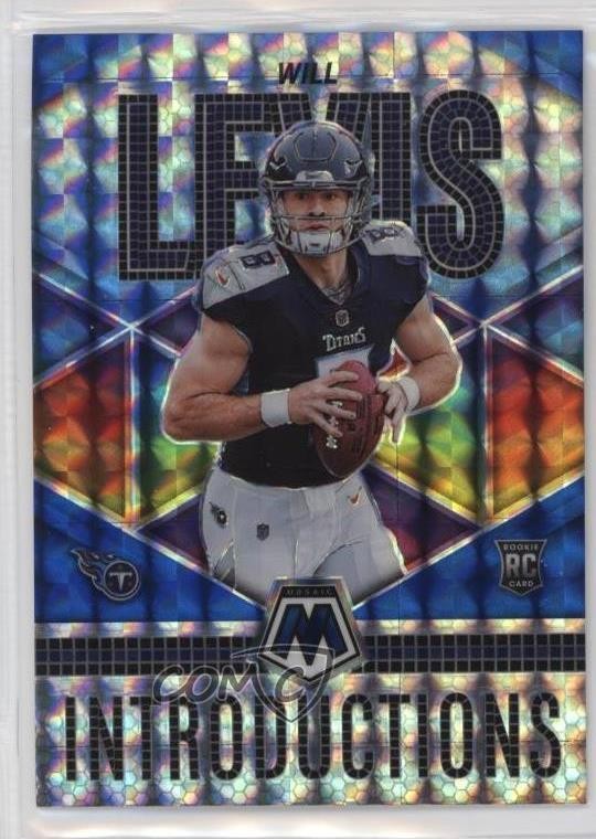 2023 Panini Mosaic Introductions Blue Mosaic Prizm 67/99 Will Levis #I-4 o8g