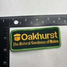 Vtg c 1980s /90s NOS Acorn Natural Goodness Maine OAKHURST DAIRY Milk Patch 00.S