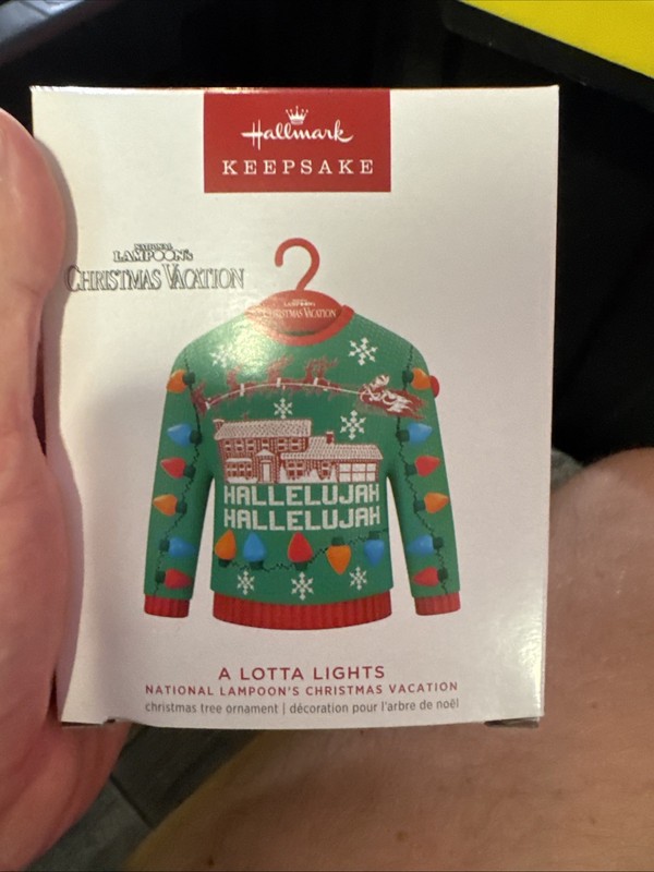 2023 Hallmark A Lotta Lights National Lampoon's Christmas Sweater Ornament