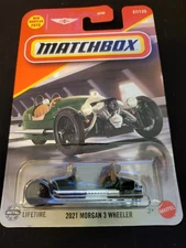 2025 MATCHBOX 57/125 2021 MORGAN 3 WHEELER Green New Model Near Mint