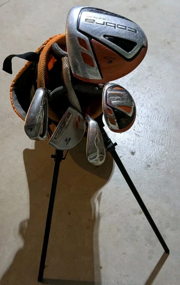 Cobra King Junior JR Youth Golf Set 5 Club Driver Hyb 7i SW Putter Stand Bag - Image 2 of 4