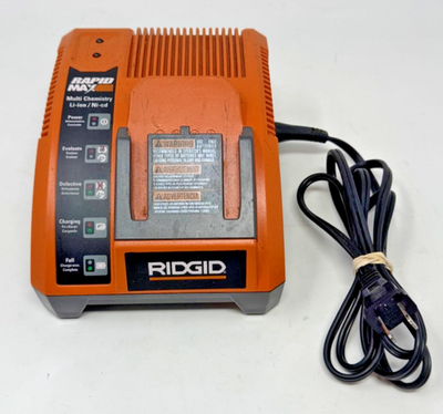 #ad Ridgid Rapid Max BATTERY CHARGER 9.6V 12V 14.4V 18V R840091 140276010 $37.96