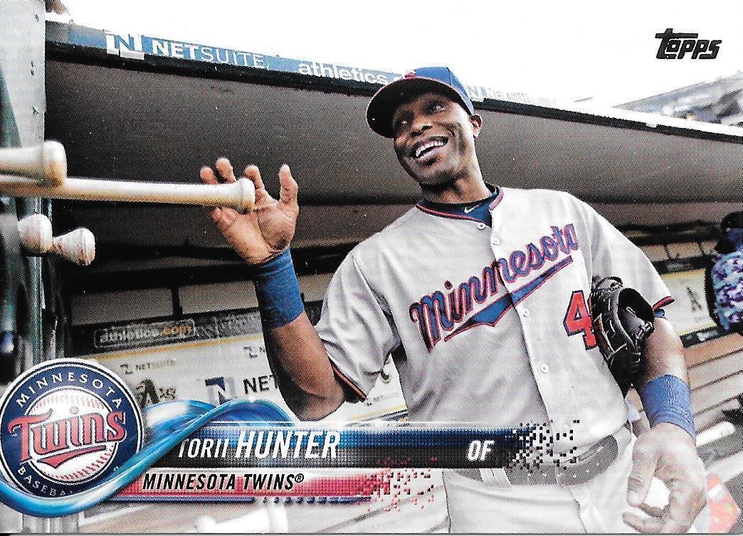 TORII HUNTER 2018 Topps Update SP Photo Image Variation #US38 TWINS