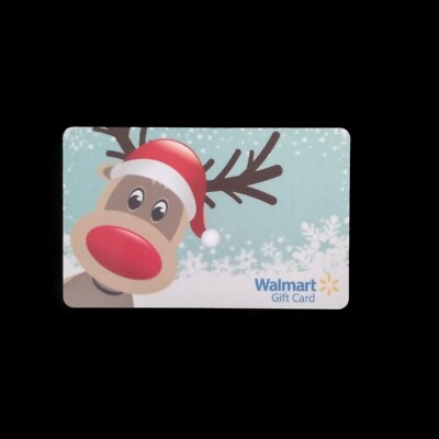 Walmart Rudolph Face Christmas NEW COLLECTIBLE GIFT CARD NO VALUE #8745 ...