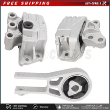3PCS Complete Engine Motor &Transmission Mount Set Fit Jeep Cherokee 2.4L 14-19