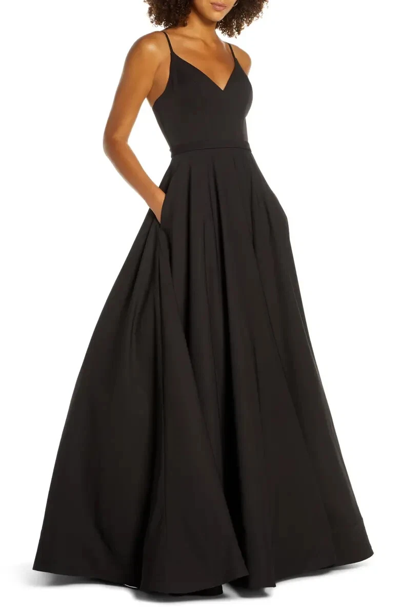 slim fit dress slacks Mac Duggal 5107 Embellished Gold Leaf Evening Gown main image 0