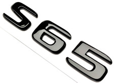GLOSS BLACK S65 FIT MERCEDES S65 REAR TRUNK EMBLEM BADGE NAMEPLATE DECAL