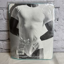 Vintage 1999 Calvin Klein Crew Neck Teal T-shirt Deadstock New/Sealed XL