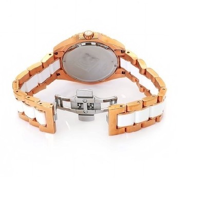Guess Collection White Ceramic and Rose Gold Tone Watch GC GUESS COLLECTION WHITE CERAMIC+ROSE GOLD TONE SWISS MADE  main image 3