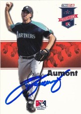 PHILLIPPE AUMONT AZL MARINERS SIGNED TRISTAR BASEBALL CARD PHILADELPHIA PHILLIES