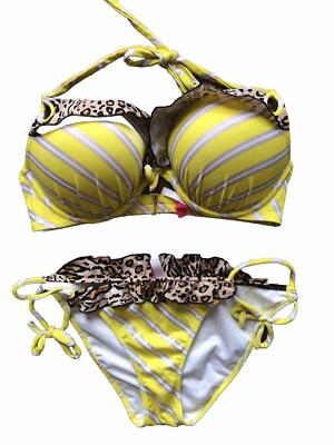 cheetah push up bikini