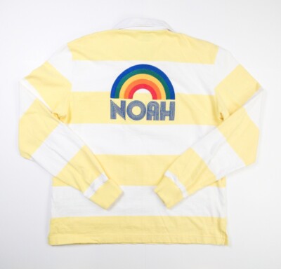 Noah NYC Practice Cloth Yellow White Striped Pride LGBTQ Rugby 