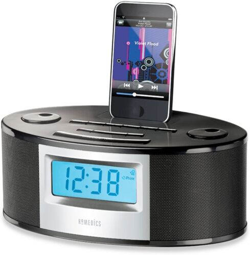 Homedics Sound Spa Fusion iPod dock AM/FM horloge radio modèle SS-6510blk - Photo 1 sur 4