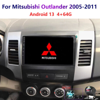 Outlander 2006 Android 4-64G Android For Mitsubishi Outlander 2006-12 Wireless Carplay Car ...