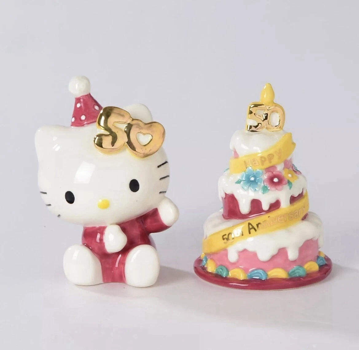 Blue Sky Clayworks Hello Kitty Salt & Pepper Shaker