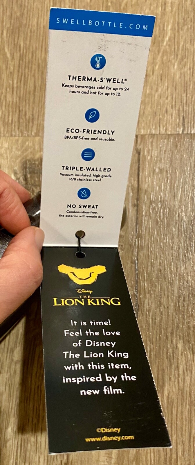 NEW Disney X Swell Lion King One True King Stainless Steel Water Bottle 17oz 