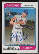 Miles Mastrobuoni HN Rookie 2023 Topps Heritage Real One Autographs #ROAMMI 