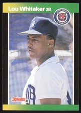 1989 Donruss Baseball's Best Lou Whitaker #35 Detroit Tigers