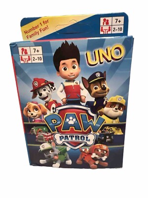 Uno Paw Patrol! Kartenspiel Gesellschaftsspiel für 2-10 Spieler Mattel Games Neu