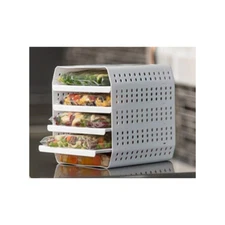 SkyMall Freezer Cube, 5-Tier Zip Lock Freezer, Bag Storage System