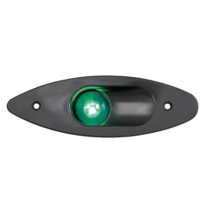 Osculati Built-In ABS Starboard Navigation Light - Black