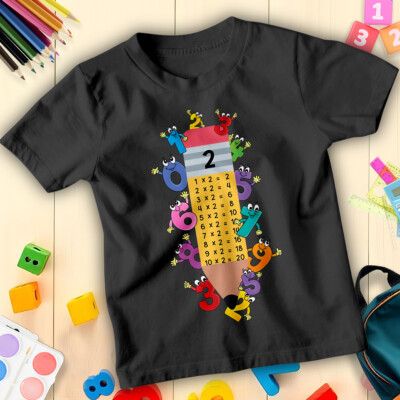 T-Shirt Shirt Jungen und Mädchen lustig Zahl Bleistift Mathe Lehrer Schule für Kinder #ND
