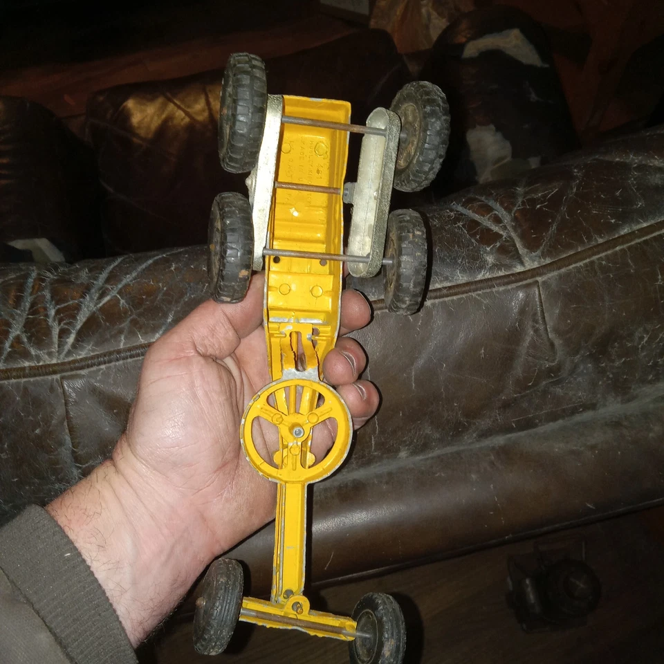 Vtg Hubley Kiddie Toy Road Scraper Grader Diecast No. 481 1950's Vehicle - Image 3 of 4