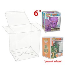 6 Inch Pop Protector Compatible with Funko Pop 6" Figures Plastic Display Box