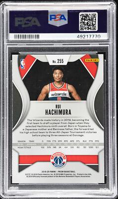 その他 2019 Rui Hachimura HOLO PSA 10 2019 Panini Prizm Rui Hachimura Rookie Variations #255 PSA