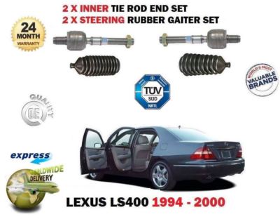FÜR LEXUS LS400 1994-2000 2x SPURSTANGENKOPF SATZ INNEN + GUMMIMANSCHETTEN